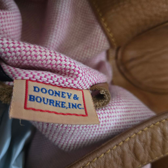 Women's Dooney & Bourke Medium Annalisa Pebbled Leather Lock Sac Hobo Bag - Picture 11 of 12